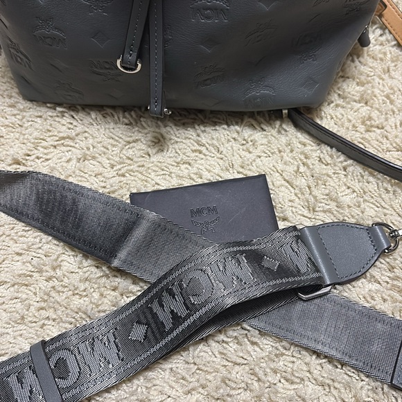 MCM Embossed Leather Essential Small Backpack main image 13